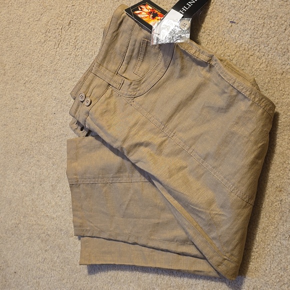 Dalia Collection Capri Cropped pants linen blend nwt sz 4 - Picture 7 of 9